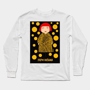 Yellow dots Yayoi Kusama inspired Long Sleeve T-Shirt